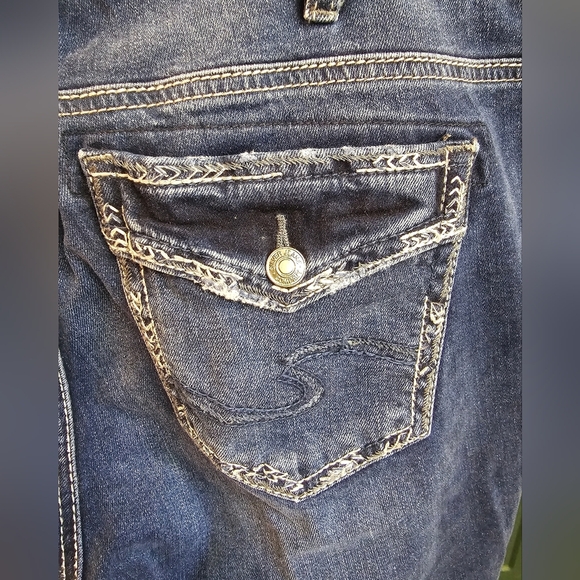Silver Jeans PLUS 16 33L Suki Boot Cut Denim Pockets - Picture 3 of 5